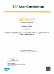SAP Netweaver Application Server 7.40 - Delta Certificate