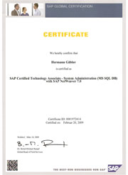 SAP Certified Technology Associate - System Administration (MSSQL DB) with SAP Netweaver 7.0